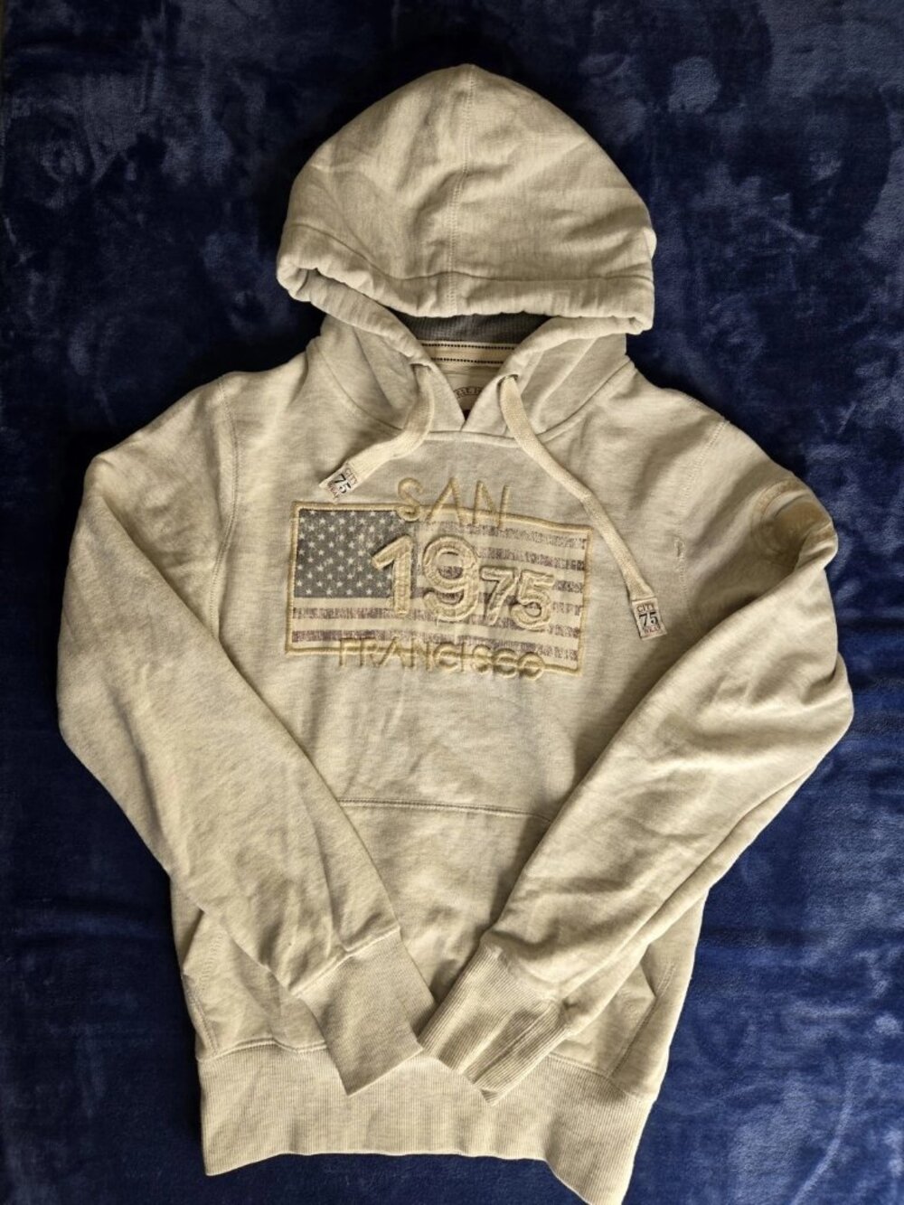 VTG California Citywear San Francisco 1975 Hoodie Men’s Size Small Grey Y2K